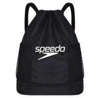 ราคา ใหม่ Speedo Speed Ratio เต่าแห้งเปียกแยกชุดว่ายน้ำ Drawstring กระเป๋าเป้สะพายหลังกันน้ำสายรัดปากถุงชายหาด สองชั้น (21431409056)