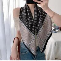 ราคา ผ้าคลุมไหล่ ผ้าพันคอ ผ้าโพกหัว ฮิญาบ ลายตาราง shalw scarf hijab ขนาด 90x90 cm ผ้าคลุมหัว ผ้าพันคอ ผ้าคลุมซาติน ผ้าคาดอก ผ้าคลุมไหล่ ผ้าเกาะอก (17064559202)