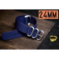 ราคา barel สายนาฬิกา นาโต้ ซูลู nato zulu ผ้าไนล่อน ห่วงแสตนเลส ไซส์ 24 มม แถม สปริง เหล็กถอดสาย Zulu 24 (402742822)