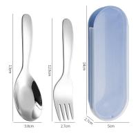 ราคา ShopAt Two ST 3151 ชุดช้อนส้อมสแตนเลสเด็ก บนโต๊ะอาหารช้อนส้อมสแตนเลส เกรด 304 (21913189097)