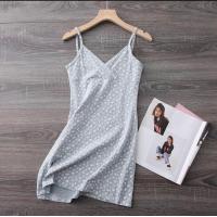 ราคา เดรสสายเดี่ยว ตีเกล็ดช่วงอก ผ้าชีฟองลายดอก 2สี ฟ้าอ่อน น้ำเงิน สายปรับได้ มีซับใน (16191677327)