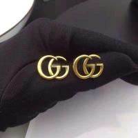 ราคา พร้อมส่ง ต่างหู ต่างหูGG ต่างหูแป้น เงิน925 ชุปทอง สไตส์เรียบหรู (8352626484)