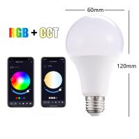 ราคา Tuya เปลี่ยนสีได้บลูทูธหรี่แสงได้หลอดไฟอัจฉริยะโคมไฟ Led หลอดไฟอัจฉริยะหลอดไฟสมาร์ท RGB สำหรับ Google ชีวิตอัจฉริยะ (21876142760)