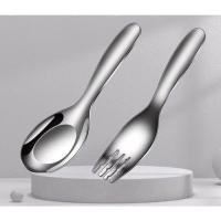 ราคา ช้อนส้อม เด็ก สแตนเลส ลายการ์ตูน เกรด 316 อย่างดี (20734910437)