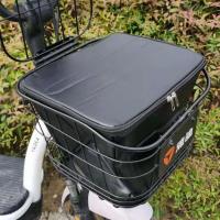 ราคา หนังกันน้ำแบบใหม่มาตรฐานจีนรถจักรยานไฟฟ้าตะกร้าด้านหน้าตะกร้าด้านในตะกร้าด้านในมีซับในผ้าคลุมจักรยานด้านหน้า (14723502575)