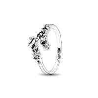 ราคา Original 925 Sterling Silver Women Finger Rings for Women Silver Love Heart Rhomboid Zirconia Stone Flower Luxury Jewelry (21480122223)