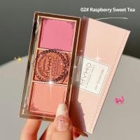 ราคา 3สีแต่งหน้าหน้ากระจ่างใสคอนทัวร์ผงแป้งทาแก้มนมแอปริคอทอายแชโดว์บลัชออนหนึ่งจานเครื่องสำอาง (21342052305)