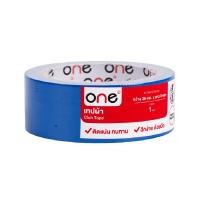 ราคา ONE เทปผ้า 36มม x 9หลา สีน้ำเงิน (19195217676)