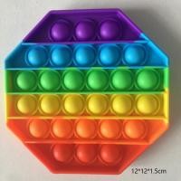 ราคา สายรุ้งของเล่นซิลิโคนดันฟองอากาศบิดประสาทสัมผัสความเครียดของเล่นบรรเทาความเครียดสำหรับเด็ก (21815080512)