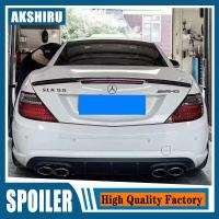 ราคา คาร์บอนไฟเบอร์ R172 R171และสปอยเลอร์ด้านหลังสีดำเงาสำหรับ Mercedes Benz SLK Class R171 2004 2010 SLK200 SLK280 SLK350 SLK300 (19892428099)