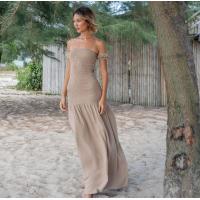 ราคา The New Paradise Dream Dress Removeable sleeve Khaki FREESIZE FIDUCIA BANGKOK (21424089651)