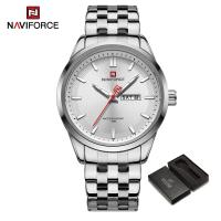 ราคา NAVIFORCE Watch Man Waterproof Stainless Steel Casual Double Date Watch with Luminous Dial Original Quartz Men Watches 2024 (21962182816)