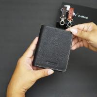 ราคา Fifteen Sixteen กระเป๋าสตางค์ หนังแท้ 100 กระเป๋าสตางค์ผู้ชาย ทรงตั้ง 4 พับ Wallet จุเยอะ หนังชาร์มัว นุ่ม genuine leather มีรับประกัน (625494922)