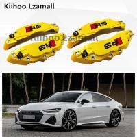 ราคา 4ชิ้นออดี้คาลิปเปอร์3D โลหะผสมคาลิปเปอร์ฝาครอบล้อตัดเบรกฝาครอบโลหะคาลิปเปอร์ปกสากล (14573652538)