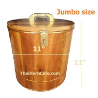 ราคา ถังไม้สัก Jumbo size ถังทองทรงกลม ถังเงินถังทอง ถังเก็บเงิน ถังเก็บทอง กระปุกออมสินไม้สัก ออมสินไม้สัก ถังออมสินไม้สัก ไม้สักทอง รอบถัง11 (403777360)