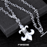 ราคา สร้อยคอโครมฮาร์ท พรีเมียม Chrome Hearts Necklace GD สร้อยโครมฮาร์ท (22028043290)