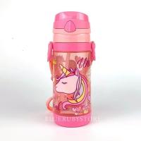 ราคา พร้อมส่ง ขวดน้ำหลอดเด้ง 450ml กระบอกน้ำลายการ์ตูน มีสายสะพาย กระติกน้ำเด็กพกพา BPA Free Water Bottle Bluerubystore (19493430838)