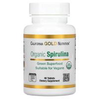 ราคา สาหร่ายสไปรูริน่า California Gold Nutrition Organic Spirulina USDA Certified 500 mg 60 Tablets (1481666542)