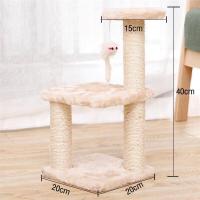 ราคา ขายเท คอนโดแมว 3 ชั้น ที่ลับเล็บ ที่นอนแมว ของเล่นแมว สูง กรอบปีนป่าย แบบไม่ครอบครอง ขนาดเล็ก ของเล่นสําหรับแมว เครื่องขูดแมว (21501224229)