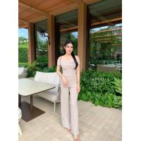 ราคา SHINE SET น้อยแต่มาก ของแทร่ กับเซทเสื้อเปิดไหล่ปัก TS แมทช์กับกางเกงขายาวเอวสูง ป้าย Thongsuk (21996934566)