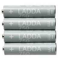 ราคา IKEA ถ่านชาร์จ AAA 750 mAH NI MH แท้ ชุดประหยัดเลือกได้ ฟรีกล่อง (22047852323)