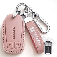 ราคา Hardingsun เคสกุญแจหนังสำหรับ ISUZU X Series Dmax Mux 2021 D Max MU X 3 0 Mux 3ปุ่ม 4ปุ่ม ISUZU Dmax ป้องกันเคสกุญแจรถยนต์ Smartkey 2020 2021 (17157745008)