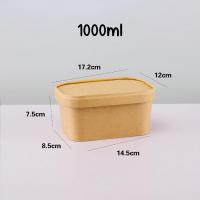 ราคา กล่องใส่อาหารรักษ์โลก กล่องกระดาษใส่อาหาร พร้อมฝาปิดแพคละ 10 ชุด กล่องอาหารกลางวัน Lunch Box 580ml 650ml 750ml 880ml1000ml กล่องใส่อาหาร (21685003640)