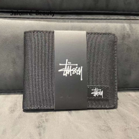 ราคา กระเป๋าสตางค์ลายทางแนวตั้งพับได้สั้น Stussy (22090741963)