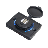 ราคา KEBETEME ที่ยึดแผงชาร์จอะแดปเตอร์เต้าเสียบในที่ชาร์จแบตในรถ3 1A QC 3 0พลังงาน USB คู่สำหรับเรือรถบัสรถยนต์มอเตอร์ไซด์12V 24V ATV RV ยูทีวี (17293436945)