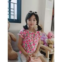 ราคา เสื้อลายดอกสงกรานต์เด็ก พร้อมส่ง ทรงแขนตุ๊กตาน่ารักมาก (21630934029)