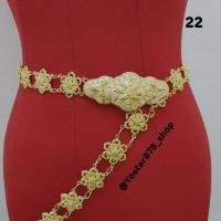 ราคา เข็มขัดหัวโบราณ สีทองตกแต่งชุดไทยนางรำต่างๆ สินค้าพร้อมจัดส่งจากประเทศไทย จัดส่งภายใน 2 4 วัน (21248996478)