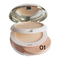 ราคา แป้งยาฟู ตลับดอกไม้ 2 ชั้น สีเงิน Yafu No 1113 (21894588204)