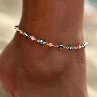 ราคา ใหม่สีสันลูกปัดปลาดาวตา Anklets สำหรับผู้หญิงชายหาดกำไลข้อเท้าขาสร้อยข้อมือแฮนด์เมดโบฮีเมียนเท้าโซ่ Boho เครื่องประดับรองเท้าแตะของขวัญ (13498950397)