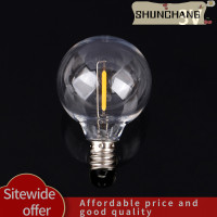 ราคา SHUNCHANG หลอดไฟ G40 E12หลอดไฟทรงกลม3V 120V 220V 1W หลอดไฟสายแก้วในร่มกลางแจ้งลานบ้านสวนตกแต่งบ้านอบอุ่นสีขาว (21938006503)