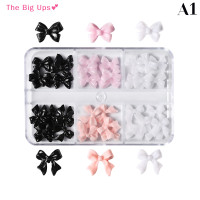ราคา The Big Ups ริบบิ้นสีขาวเรซินโบว์สำหรับติดเล็บ30ชิ้น 1กล่องริบบิ้น3D สวยงามอุปกรณ์ตกแต่งเล็บแบบทำมือ (21453960607)