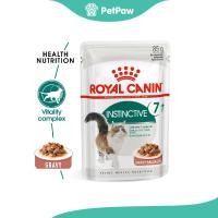 ราคา Royal Canin INSTINCTIVE 7 POUCH GRAVY แมวโตอายุ 7 ปีขึ้นไป 85 g (21397634954)
