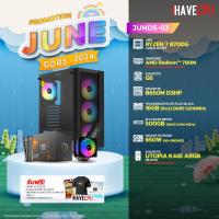 ราคา คอมประกอบ iHAVECPU JUND5 03 RYZEN 7 8700G ONBOARD B650M 16GB DDR5 5200MHz SKU 240519387 (21955640249)