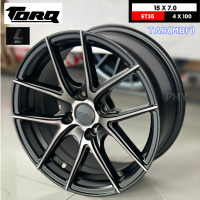 ราคา ล้อแม็กขอบ 15x7 0 ET 35 4รูx100 ล้อแม็กรถเก๋ง ยี่ห้อ TORQ by LENSO รุ่น TAR MBF ราคา1วง ขายยกชุด4วง แท้100 แถมจุ๊บลมพรีเมี่ยม (16517971634)
