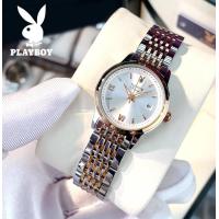 ราคา PLAYBOY 2024 ใหม่แท้นาฬิกาของผู้หญิงกันน้ำหรูหราแฟชั่นปฏิทินนาฬิกาควอทซ์หน้าปัดสแตนเลสสบายๆสีโรสโกลด์นาฬิกาของขวัญสำหรับแฟน (22007846003)