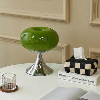ราคา โคมไฟตั้งโต๊ะสีเขียว Bauhaus โคมไฟตั้งโต๊ะนอร์ดิกกลางโบราณฝรั่งเศสโคมไฟตั้งโต๊ะบรรยากาศสร้างสรรค์ที่ทันสมัยโคมไฟตั้งโต๊ะแก้ว (20870650194)