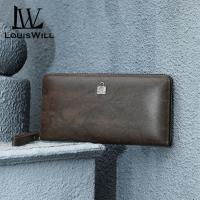 ราคา LouisWill กระเป๋าสตางค์ผู้ชายแบบยาวซองใส่บัตร RFID ลายสก๊อตกระเป๋าสตางค์ยาวแบบย้อนยุคกระเป๋าสตางค์หนังนุ่มกระเป๋าใส่เหรียญ ID เครดิตใส่บัตรได้หลายใบกระเป๋าสตางค์ธุรกิจผู้ที่ใส่บัตร (21905867219)
