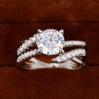 ราคา แหวนเพชรโมอีส 2 กะรัต เงินแท้ 925 ชุบทองคำขาว (20481747604)