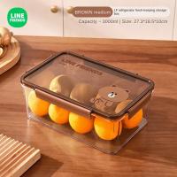 ราคา ไลน์เฟรนด์แท้ 100 Line Friends กล่องเก็บของในตู้เย็นพร้อมฝาปิดครัวอาหารเก็บผักสดผลไม้สดกล่องเก็บของในครัว LFB81 (21904829945)