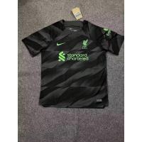 ราคา ﺴ 2324 Hot Mens Jersey Liverpool Goalkeeper Football Jersey Black Jersey Short Sleeve Tops Football Soccer Jersey Shirt Size S 2XL Liverpool Men Jersey Tops (19805754030)
