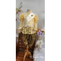 ราคา ชุดไทยเด็กหญิง ชุดไทยเสื้อลูกไม้ ชุดไทยรัชกาลที่ 5 ชุดไทยโจงเด็ก สวยครบจบ ทั้งชุดเสื้อลูกไม้ โจงกระเบน ผ้าคาด เครื่องประดับ เข็มขัดมุก เข็มกลัดมุก ได้ครบตามภาพ (15837101894)