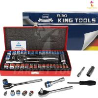 ราคา EURO KING TOOLS ชุดเครื่องมือ ประแจ ชุดบล็อก 40 ชิ้น ขนาด 1 4 socket set (20166737946)