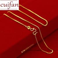 ราคา สร้อยอิตาลี ทองคำแท้ 18K สร้อยคอทองคำสำหรับผู้ชายและผู้หญิงสร้อยคอมินิมอลกันนํ้า (21909600623)
