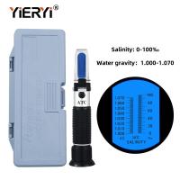 ราคา Yieryi เครื่องวัดความเค็ม ATC Salinity Meter 0 100 Salinity Refractometer ของเหลว น้ำเกลือ น้ำทะเล น้ำดื่ม น้ำกร่อย ซุป บ่อปลา (19543957731)