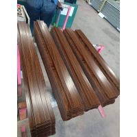 ราคา รั้วระแนงลายไม้สักเข้ม หน้ากว้าง13cm หนา0 35มิล รั้วบ้าน รั้วเมทัลชี่ท รั้วระแนงเมทัลชีท (21728026143)