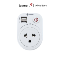 Toshino Adapter ปลั๊กแปลง 3 ขา 1 ช่อง 2 USB รุ่น TS-P2U